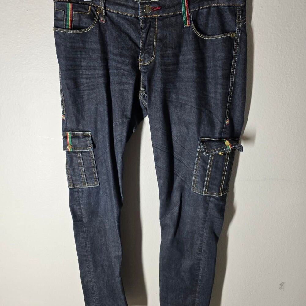 Coogi Women's Navy and Blue Jeans  Size 11/12
